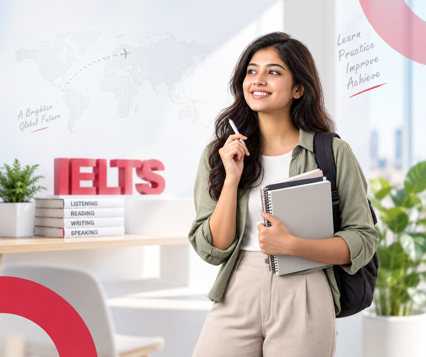 IELTS student preparing at Connect Abroad